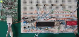 PIC16F877A Digital Clock Prototype Board