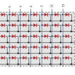 QDSP-L149 5x7 Dot Matrix Diagram
