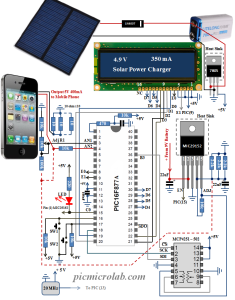 Solar Power Mobile Charger Schematic