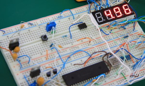10 Bit 7-Segment Digital Voltmeter Prototype Board