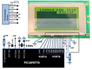 128x64 LCD Display Schematic