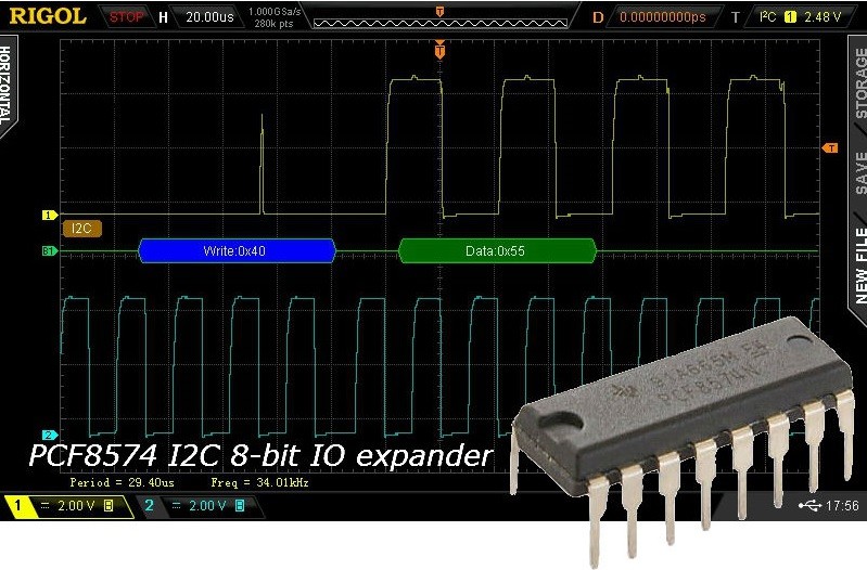 PCF8574 I2C 8-bit I/O expander Featured Image