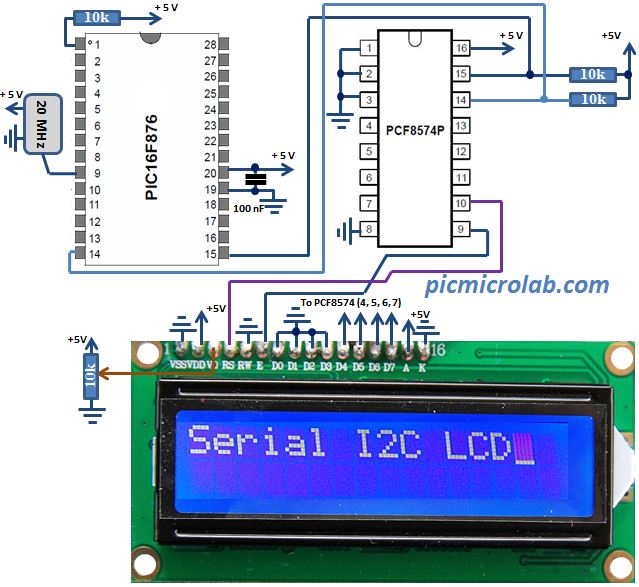 Lcd i2c схема