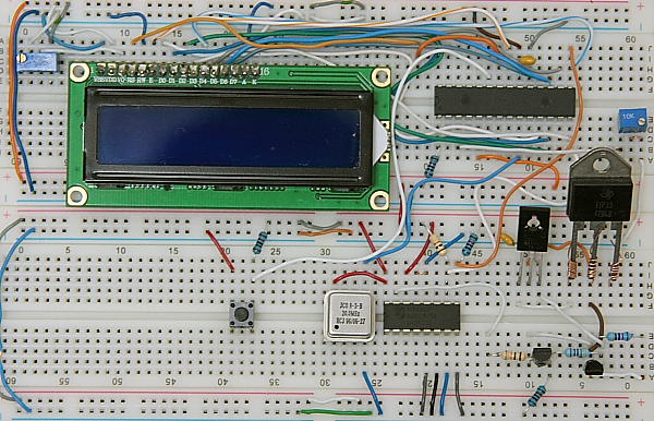 Digitally Controlled Power Supply 0-14 Volt Prototype Board