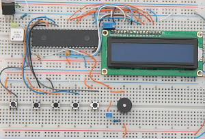 LCD Alarm Clock Prototype Board Low Res