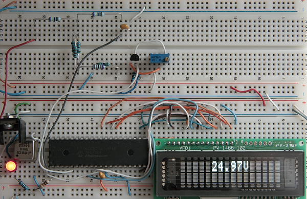 Digital Voltmeter VFD Display Prototype Board