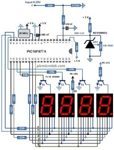 Microcontroller Based Voltmeter Digital Voltmeter LED Display – Microcontroller Based Projects