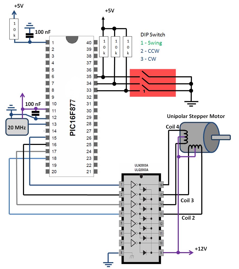 Kinetic Watch Winder Schematic