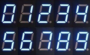 BCD to 7 Segment Display LED Characters