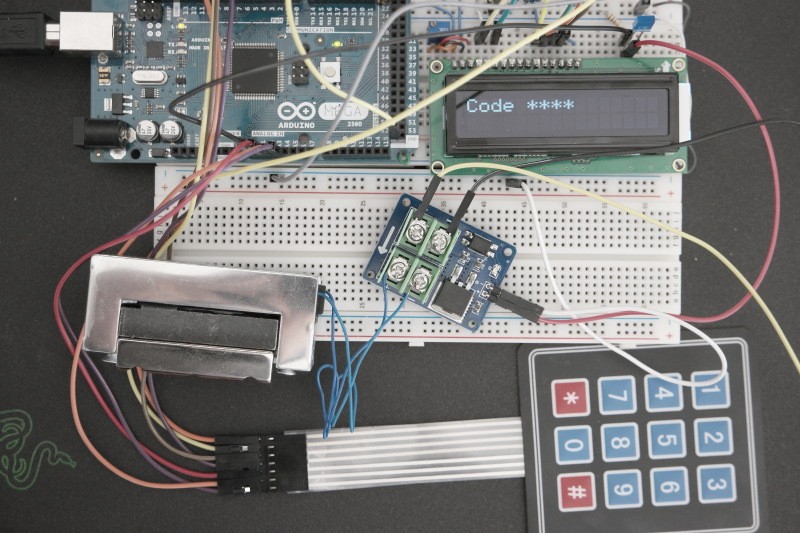 Arduino-Electronic-Lock-Prototype-Board