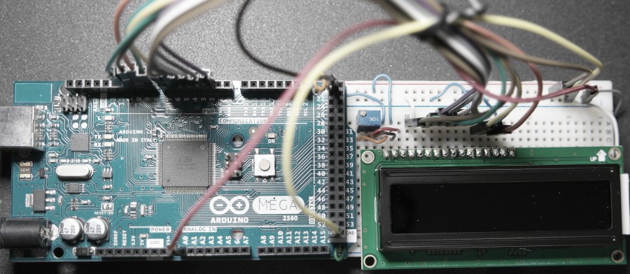 Arduino-LCD-Bargraph-Voltmeter-Prototype-Board