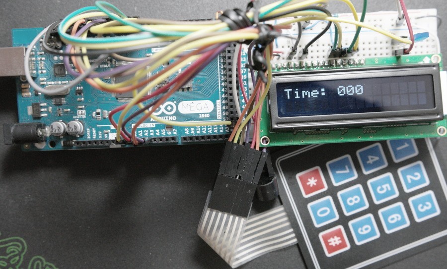 LCD-Countdown-Timer-Arduino-Prototype-Board