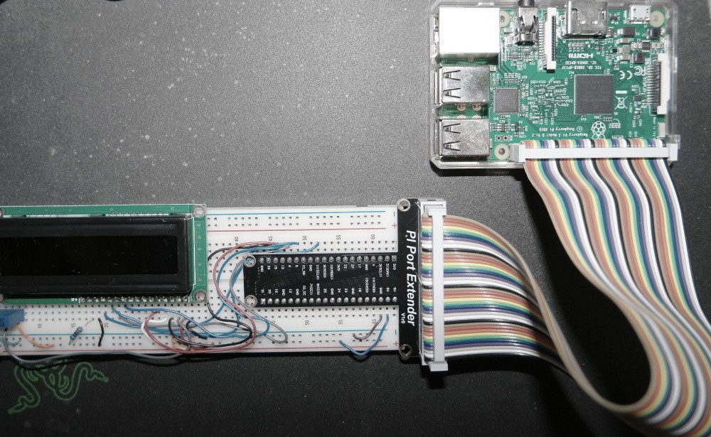 Basic LCD Frequency Counter with Raspberry Pi Board