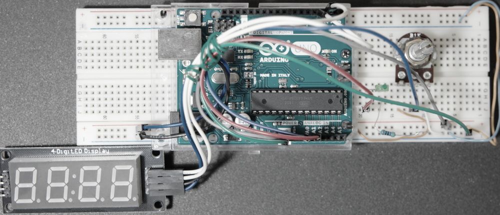 Arduino 3 Digit Timer with LED Display Prototype Board