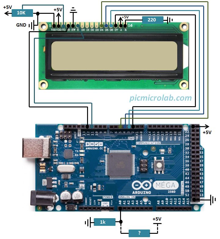 Arduino Ohm Meter Schematic